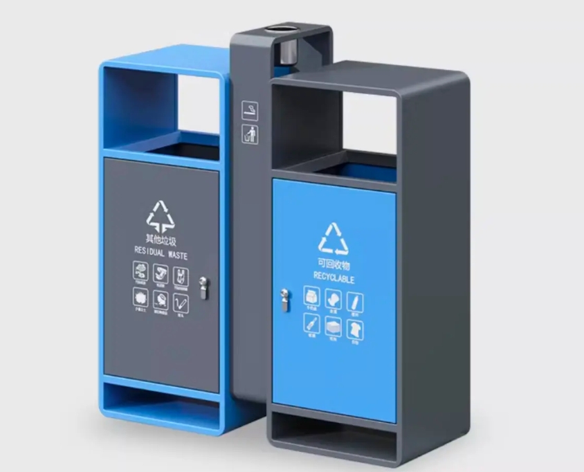 山東省淄博市張店區(qū)安裝垃圾分類(lèi)箱景觀垃圾箱