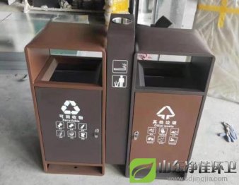 鋼制分類垃圾桶，鋼制分類果皮箱如期完工